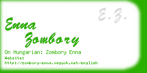 enna zombory business card